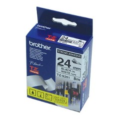 Brother Strong Adhesive Gloss TZS251 – blankt etiketbånd